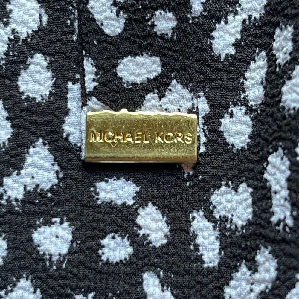 Michael Kors Capris black and white Small, wide elastic waist with draw string